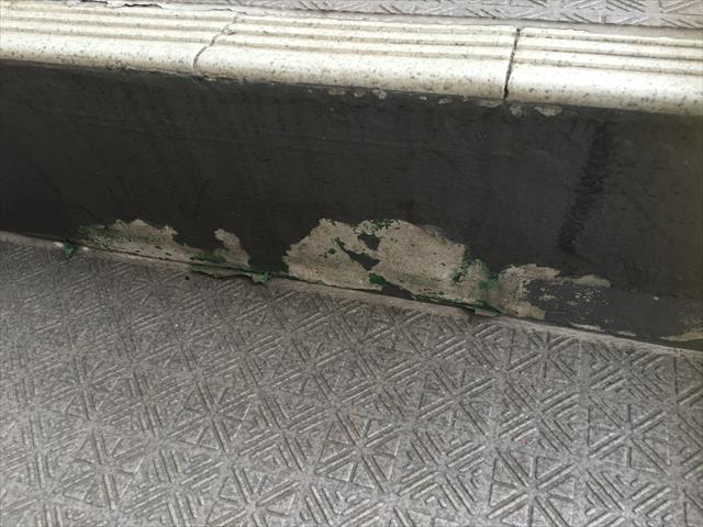 階段蹴上 防水劣化