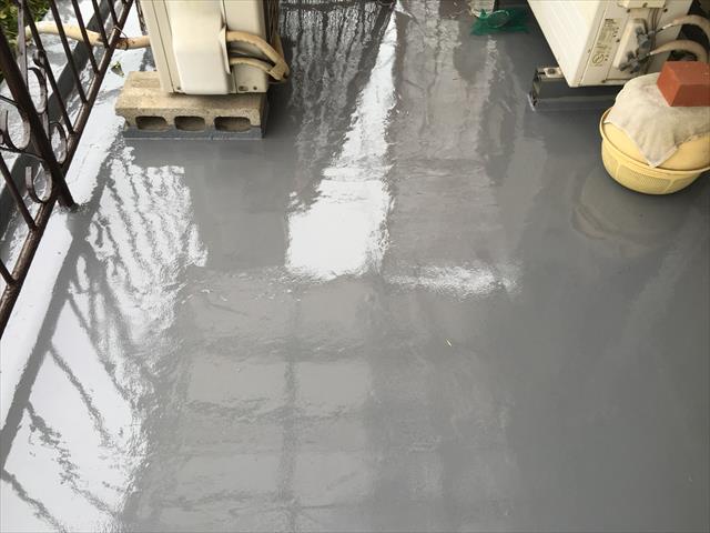ウレタン防水 施工完了