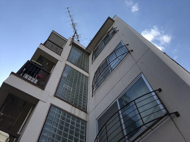 淀川区で４階建てマンションの現場調査にいってきました。