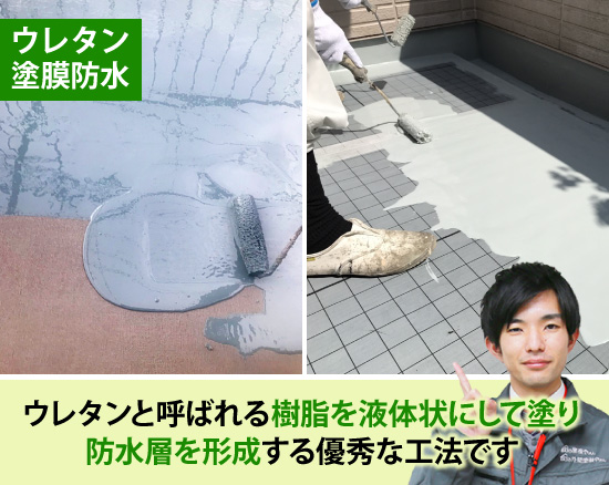 ウレタン塗膜防水について