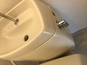 ガラスコートされたトイレ便器