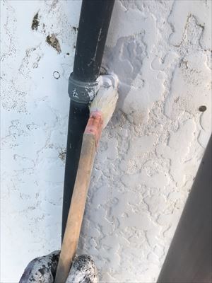 住宅鉄部のサビ止め塗装