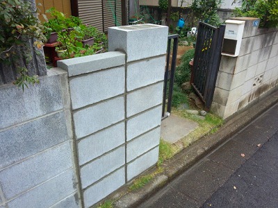 さいたま市でブロック塀補修後