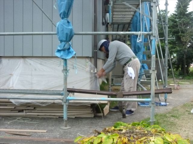 外壁調査 養生撤去