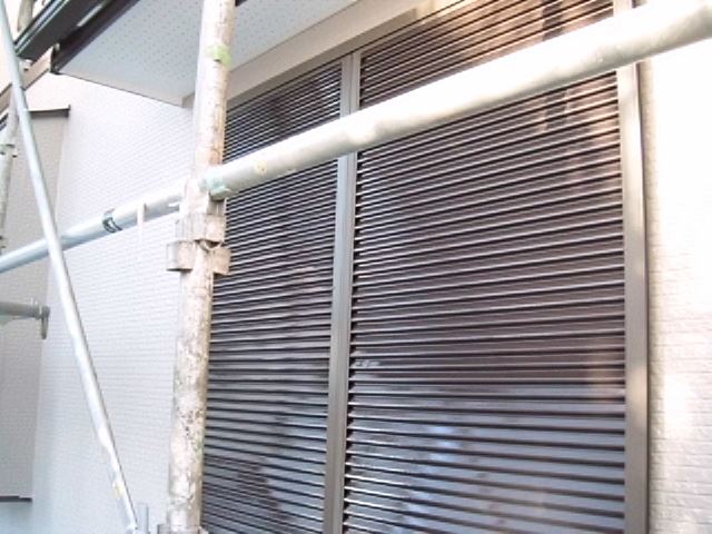 雨戸塗装後