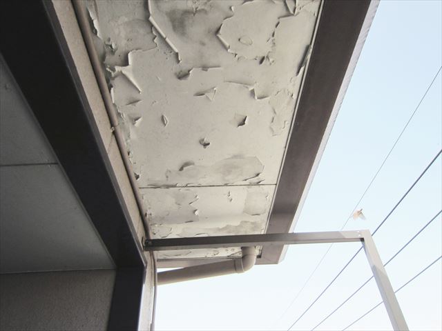 白岡市マンション 軒天点検