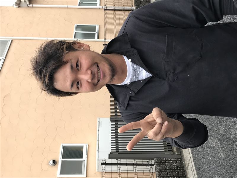 足場設置してくれたX君