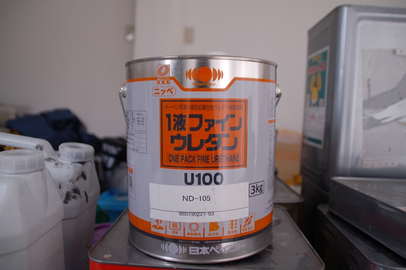 外壁部分塗装に1液ファインウレタンU100