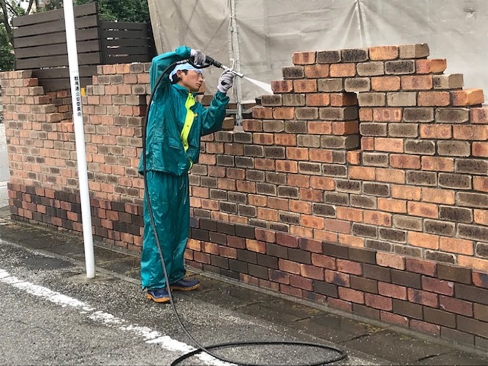 門塀廻りの高圧洗浄
