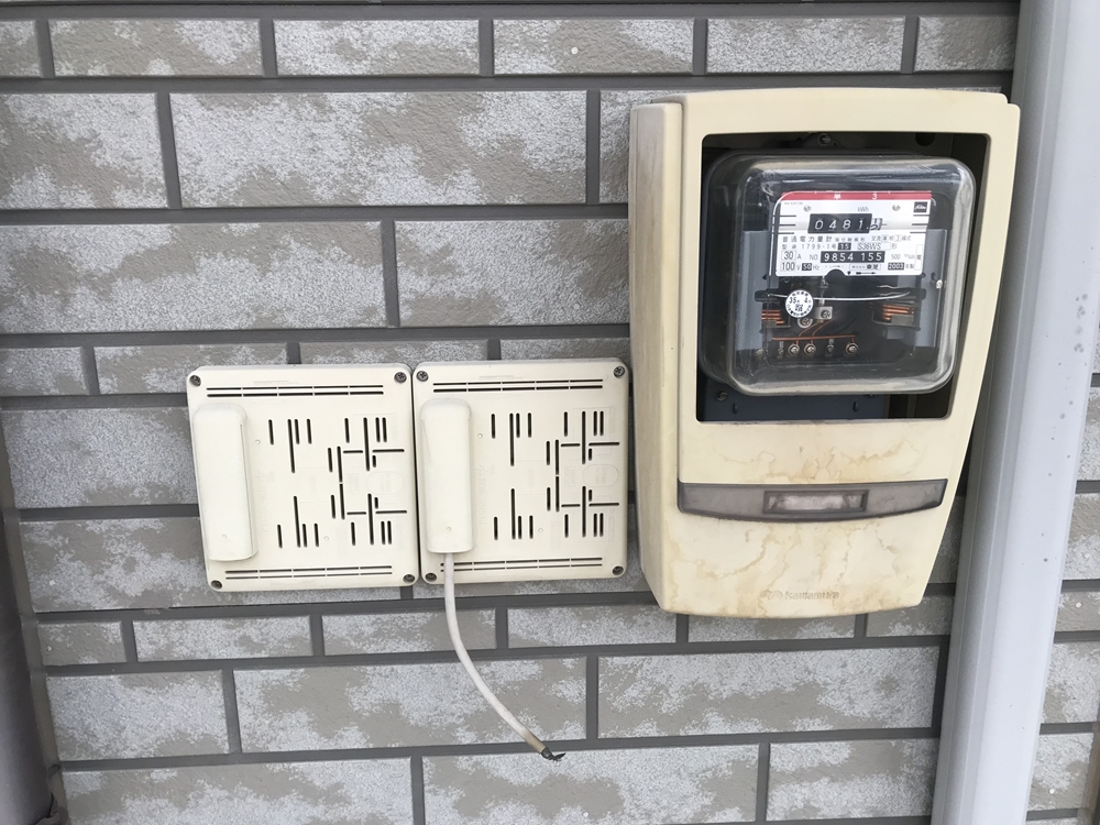 不用になった外壁の設置物