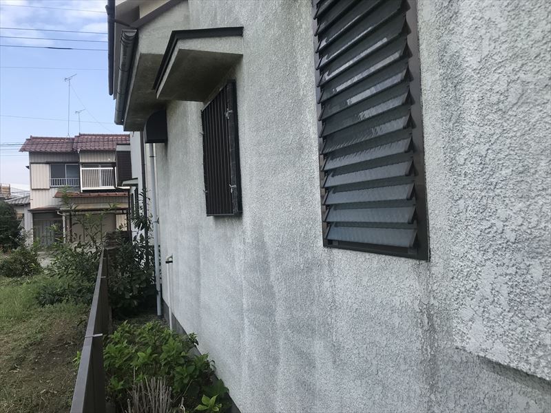 外壁北側の劣化