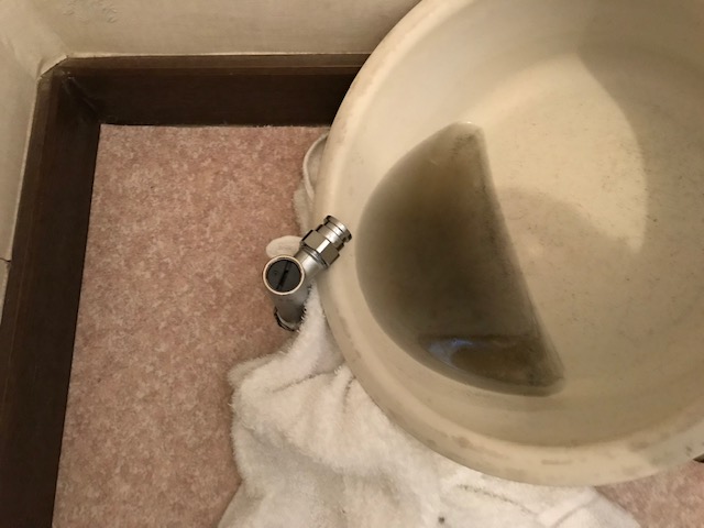 給水管清掃ゴミだし