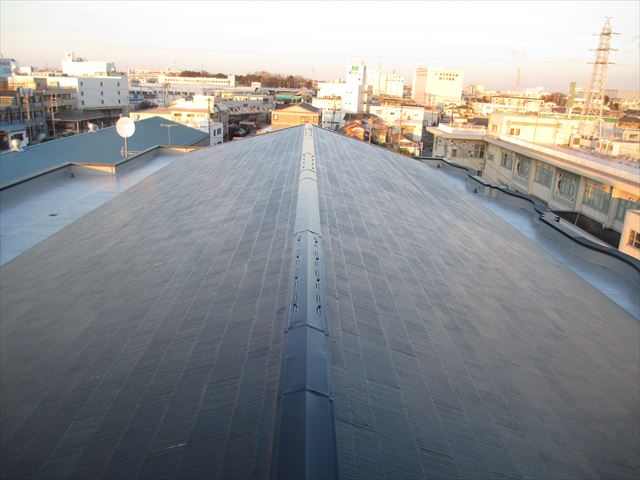 さいたま市北区 Hマンション様 屋根上塗り後