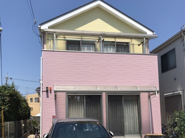 上尾市Ｙ様邸屋根外壁塗装工事後全景写真