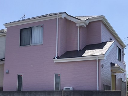 上尾市Ｙ様邸屋根外壁塗装工事後全景写真2