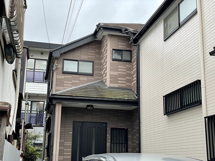 外壁塗装工事前に現地調査を実施