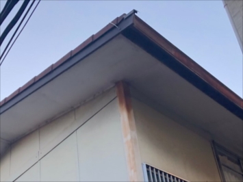 狛江市東和泉で軒天の塗装工事を行いました