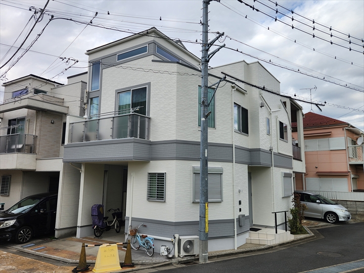 外壁塗装工事を実施