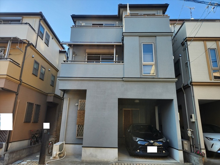 江戸川区東小松川で築19年の汚れと塗膜の剥がれが出た外壁を外壁塗装工事で美しく保護