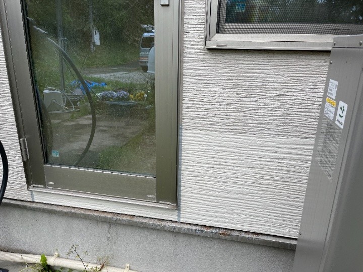 サイディングボード張替え工事を完了後