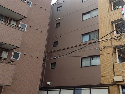 葛飾区｜マンションのモルタル外壁クラック補修と部分塗装で美観性向上！