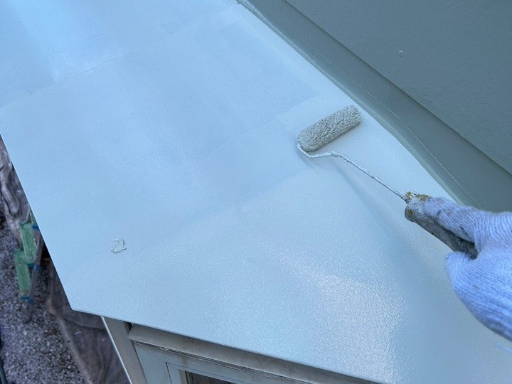 付帯部への塗装工事