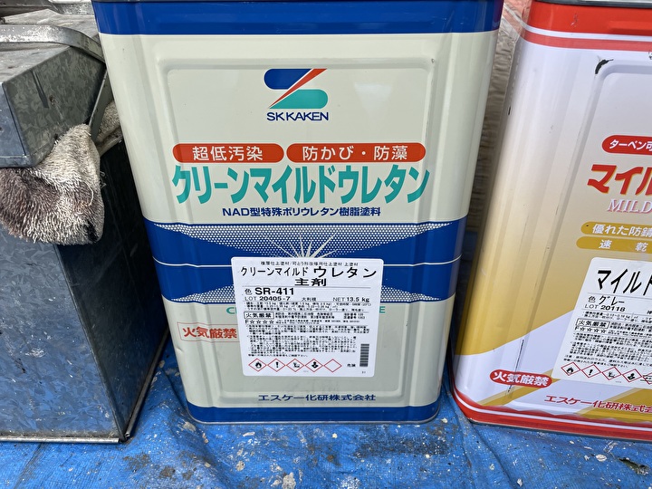 エスケー化研のクリーンマイルドウレタン塗料材