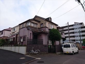 江戸川区｜サーモアイとパーフェクトトップの日塗工色で屋根外壁塗装工事実施！