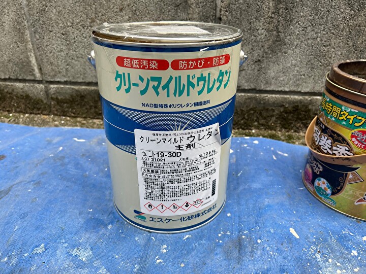 エスケー化研のクリーンマイルドウレタンを使用