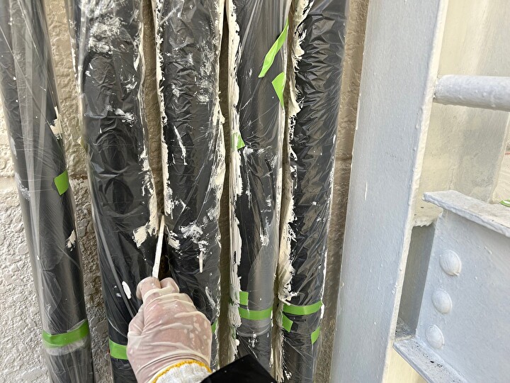 エスケープレミアム無機を使った塗装風景