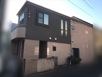 杉並区上荻にてジョリパット仕上げの外壁に遮熱断熱塗料ダンネストで塗装工事を行いました！