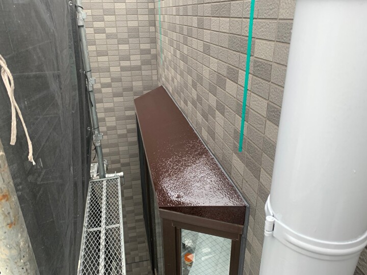 付帯部塗装が完了したお住まい