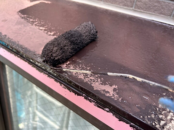 付帯部の塗装はワンツーマイルドを使用