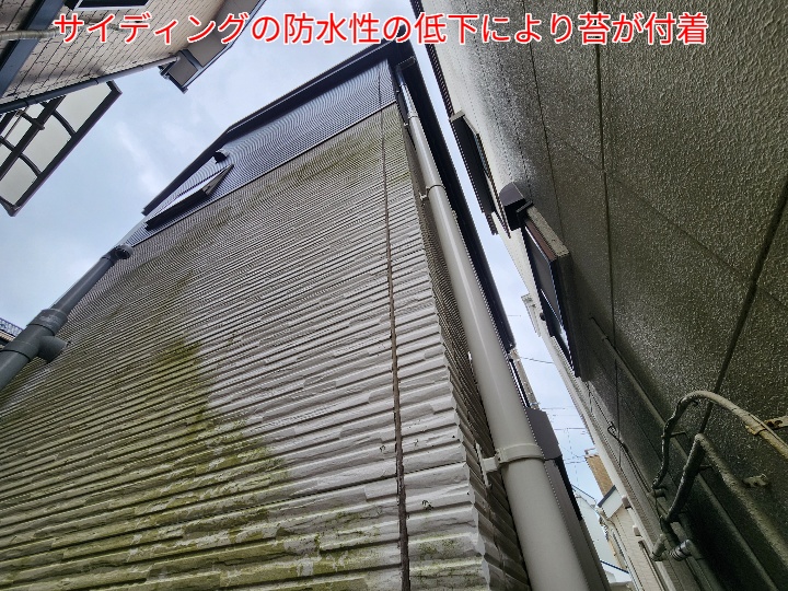 サイディングの塗装調査