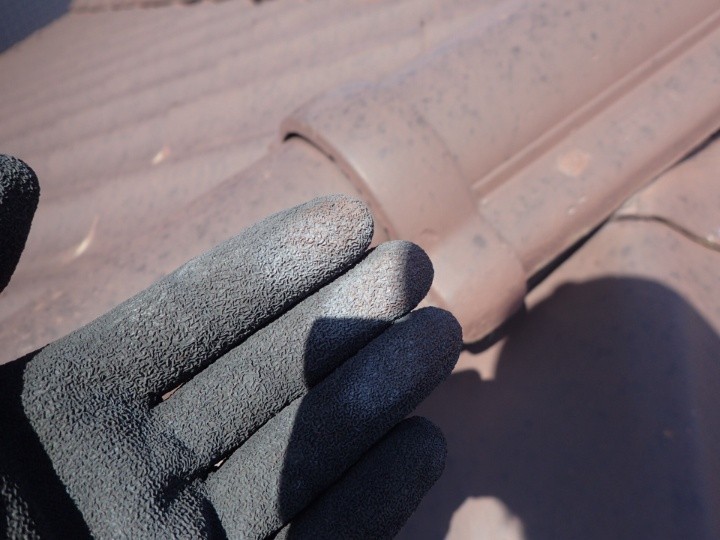 塗膜の劣化によるチョーキング現象