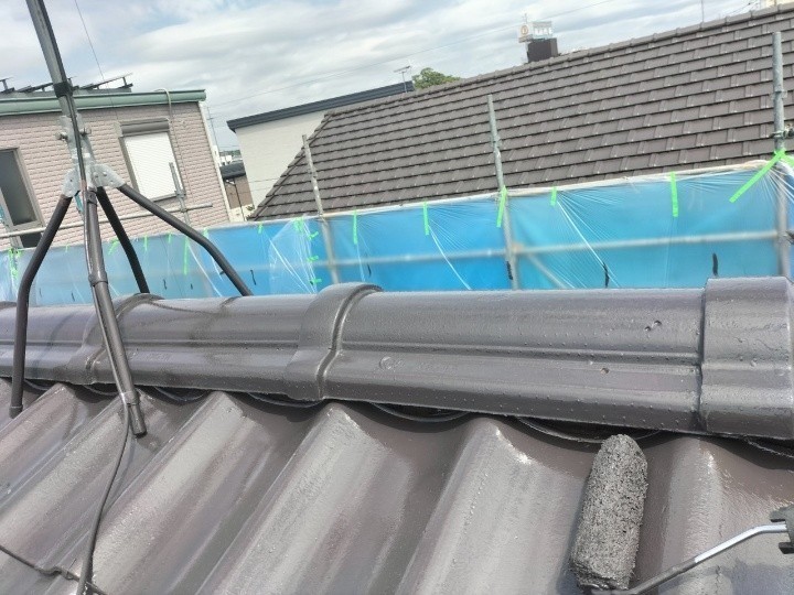 ファインパーフェクトベストを用いた上塗り作業