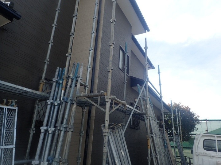 仮設足場の解体