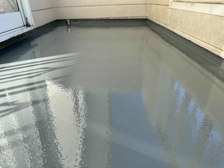 防水工事が完工して雨漏りが改善された状態