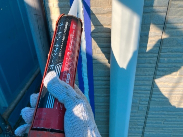 新しいコーキングを充填