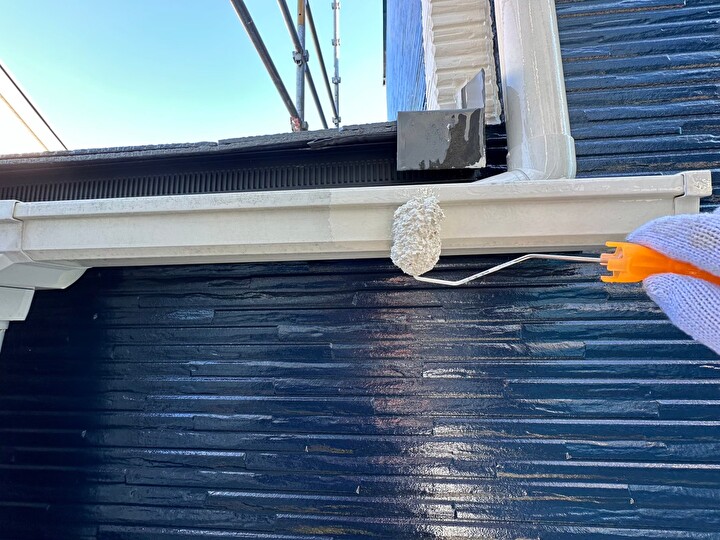 クリーンマイルドシリコンを使った塗装風景