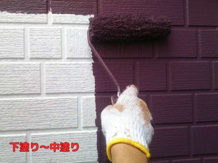 下塗り～中塗り