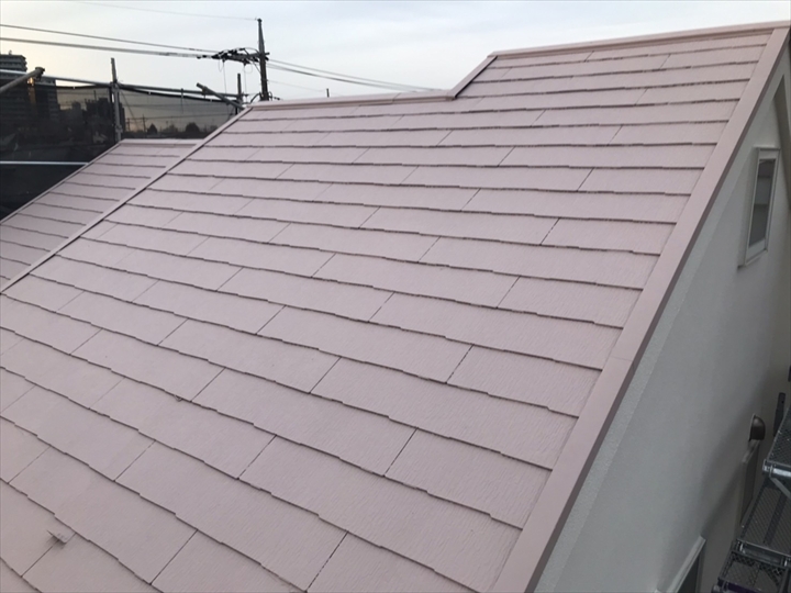 調布市若葉町でスレート屋根塗装｜街の外壁塗装やさんが次世代遮熱断熱塗料「ダンネスト」で施工した屋根塗装工事