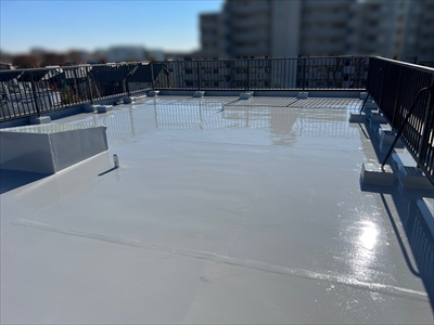 西東京市柳沢でメーカー保証付きの屋上防水工事！ウレタン通気緩衝工法で雨漏り対策！