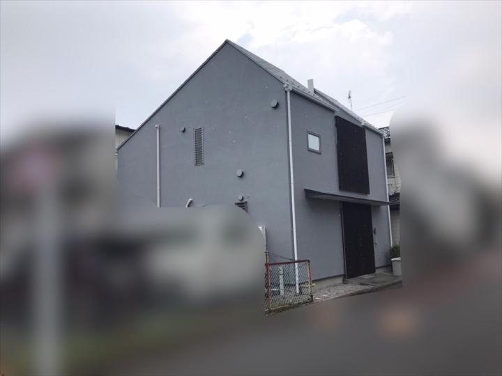 狛江市西野川で外壁のクラックと北面の黒ずみにダンネスト外壁塗装を実施