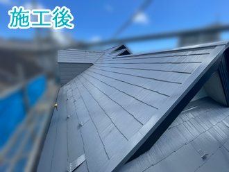 江戸川区でエスケープレミアム無機ルーフ「RC-106」での屋根塗装が完了いたしました！