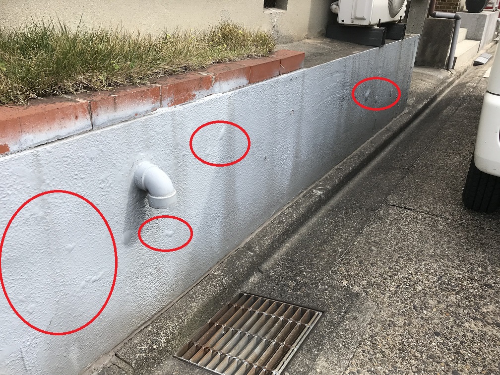 塗膜の膨れ