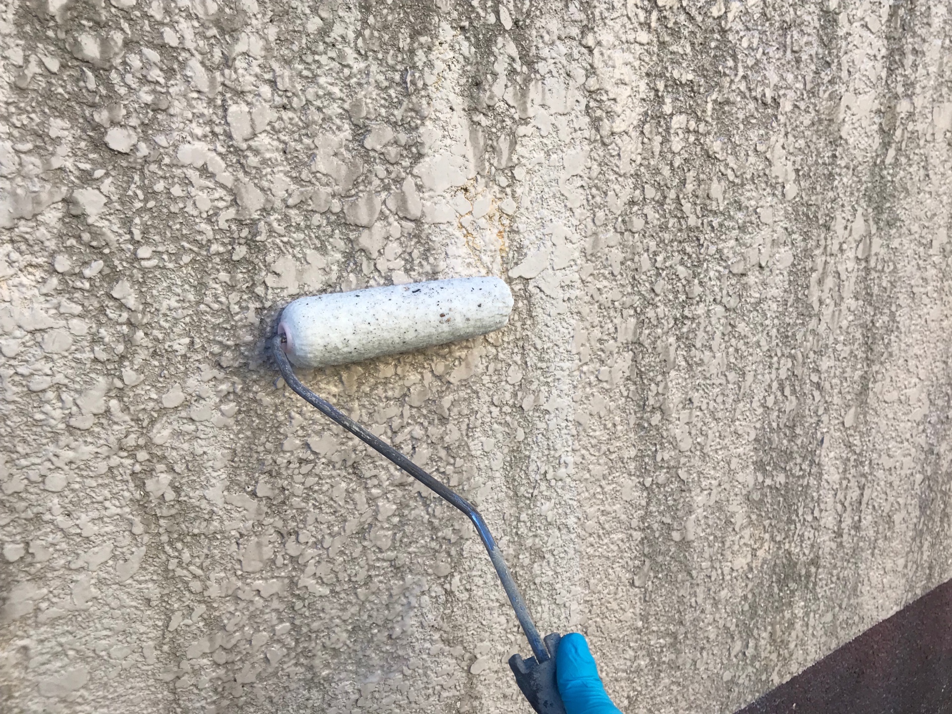 外構の下塗り