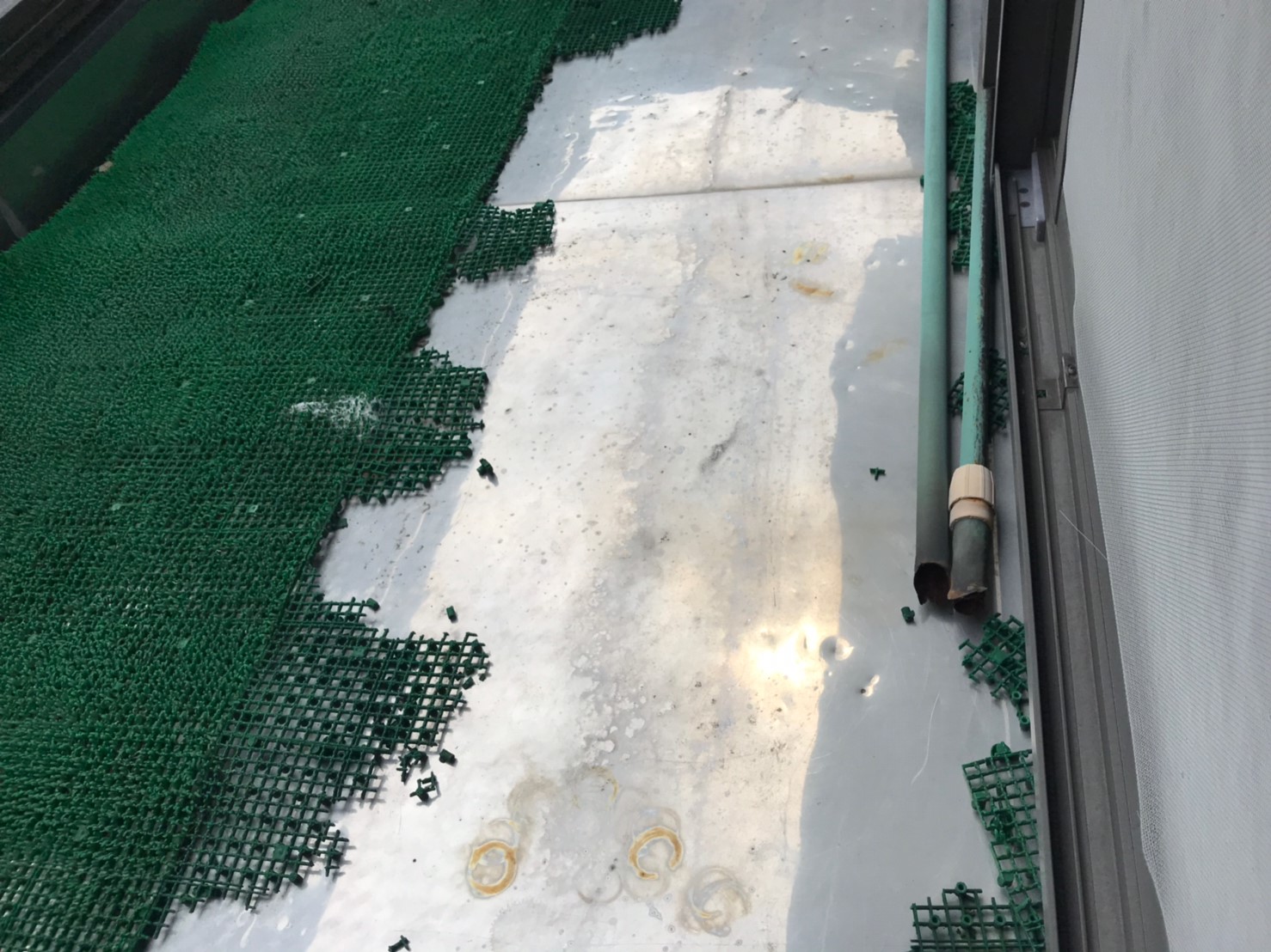 雨漏りが起きた住宅の現地調査／名古屋市緑区