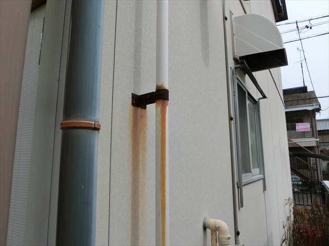 ガス管留め具の錆