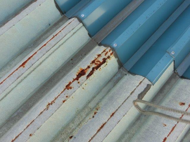雨漏りした折半屋根